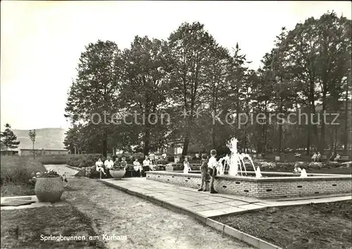 Lueckendorf Springbrunnen am Kurhaus Kat. Kurort Oybin