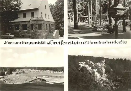 Ehrenfriedersdorf Erzgebirge Konsum Berggaststaette Greifensteine Teilansichten Kat. Ehrenfriedersdorf