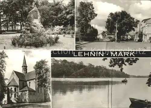 Lehnin Willibald Alexis Stein Otto Noschke Platz Klosterkirche Gohlitzer See Kat. Kloster Lehnin