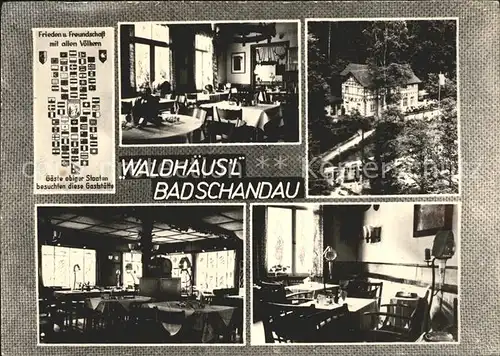 Bad Schandau Gaststaette Waldhaeusl Gastraeume Kirnitzschtal Kat. Bad Schandau