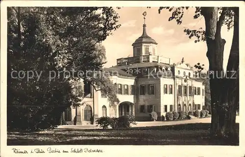 Weimar Thueringen Partie am Schloss Belvedere Kat. Weimar