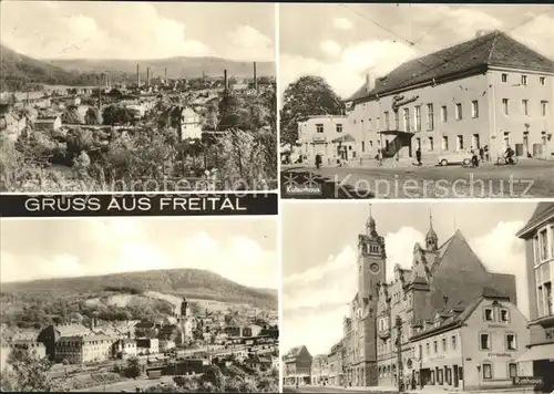 Freital Totalansicht Kulturhaus Rathaus Kat. Freital