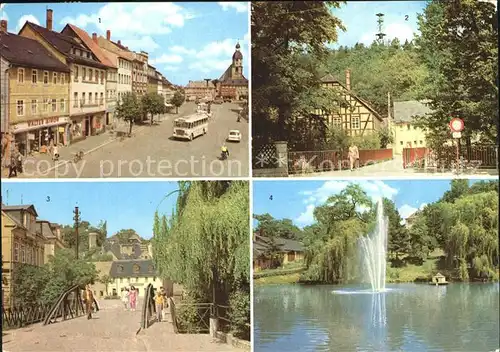 Schmoelln Putzkau Marktplatz Aussichtsturm Brueckenplatz Brauereiteich Kat. Schmoelln Putzkau