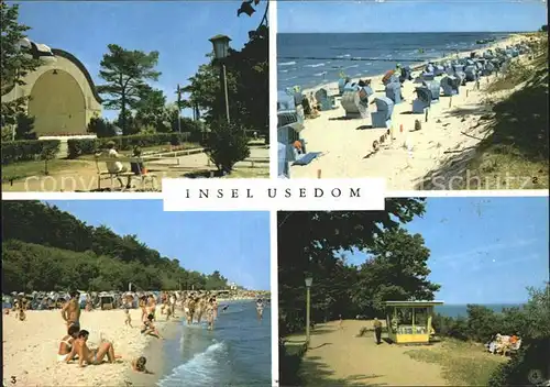 Usedom Zempin Musikpavillon Strand Koserow Strand Vorplatz Kat. Usedom