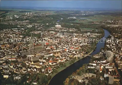 Ulm Donau Fliegeraufnahme Kat. Ulm