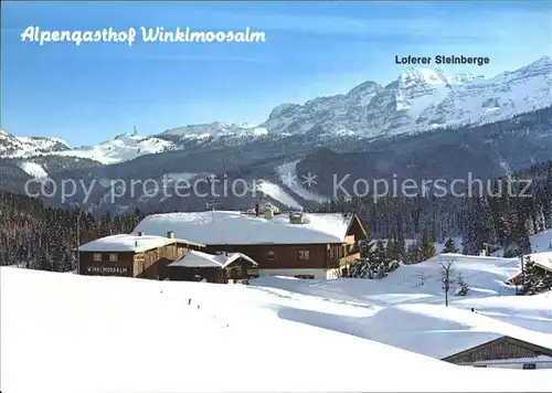 Reit Winkl Alpengasthof Winklmoosalm Loferer Steinberge Kat. Reit im Winkl