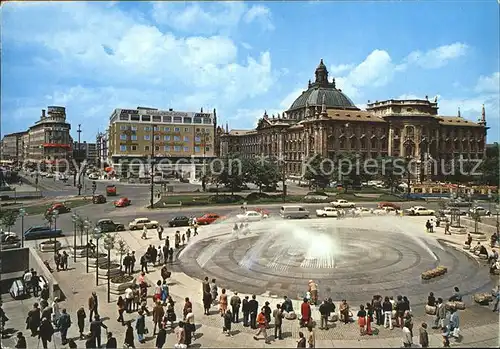 Muenchen Karlsplatz mit Justizpalast Kat. Muenchen