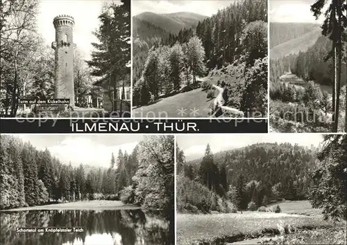 Ilmenau Thueringen Kickelhahnturm Schortetal Knoepfelstaler Teich Kat. Ilmenau