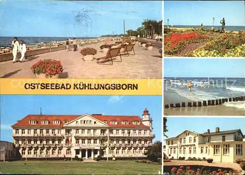 Kuehlungsborn Ostseebad Strandpromenade FDGB Erholungsheim Georgi Dimitroff Park Ostsee Hotel Kat. Kuehlungsborn