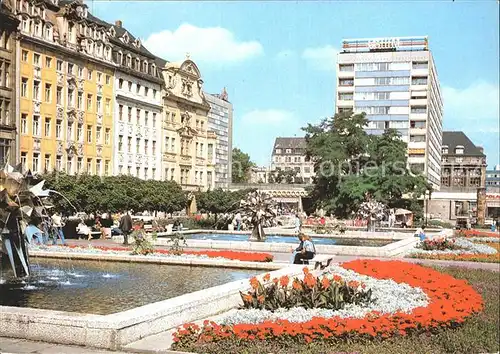 Leipzig Sachsenplatz Wasserspiele Kat. Leipzig