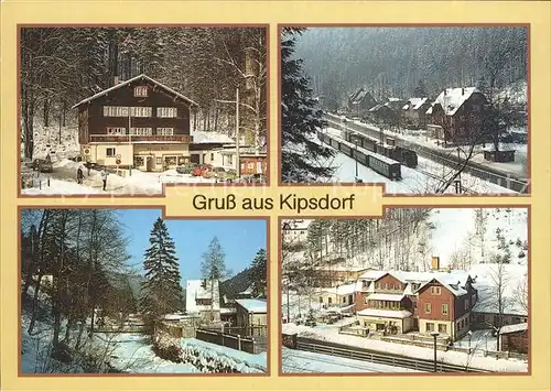 Kipsdorf Bunte Truhe Schmalspurbahn An der Roten Weisseritz HOG Tellkoppe Kat. Altenberg