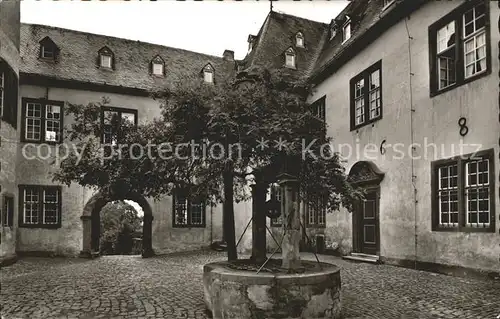 Montabaur Westerwald Schlosshof mit Brunnen Kat. Montabaur