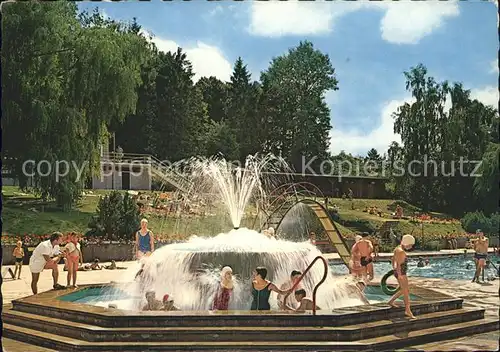 Bad Rappenau Sprudel Massagebrunnen im Sole Freischwimmbad Kat. Bad Rappenau