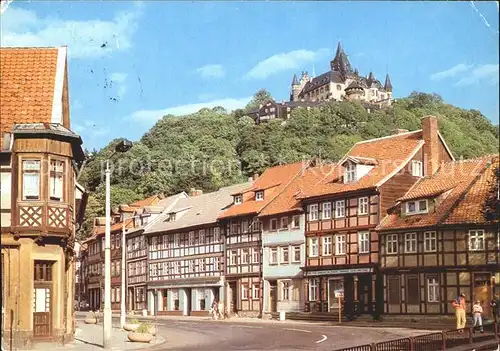 Wernigerode Harz Schoene Ecke Feudalmuseum Schloss Fachwerkhaeuser  Kat. Wernigerode