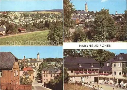 Markneukirchen Ortsansicht mit Kirche Musikinstrumenten Museum 18. Jhdt. Kat. Markneukirchen