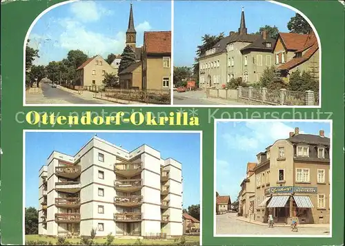 Ottendorf Okrilla Radeberger Strasse Zwoelfeckhaus Muehlstrasse Kat. Ottendorf Okrilla