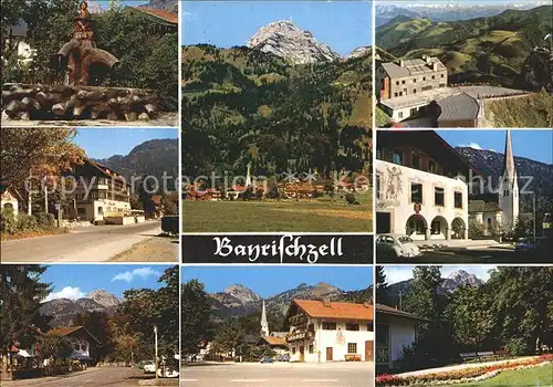 Bayrischzell Teilansichten Hotel Gasthof Kirche Alpen Kat. Bayrischzell