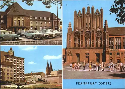 Frankfurt Oder Hauptbahnhof Oderpromenade Rathausgiebel Kat. Frankfurt Oder