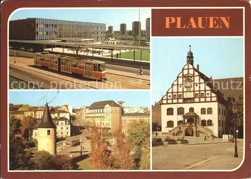 Plauen Vogtland Bahnhof Otto Grotewohl Platz Rathaus Kat. Plauen