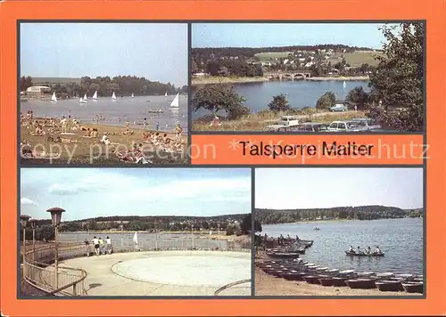 Malter Talsperre Strandbad Paulsdorf HO Gaststaette Gondelstation Kat. Dippoldiswalde