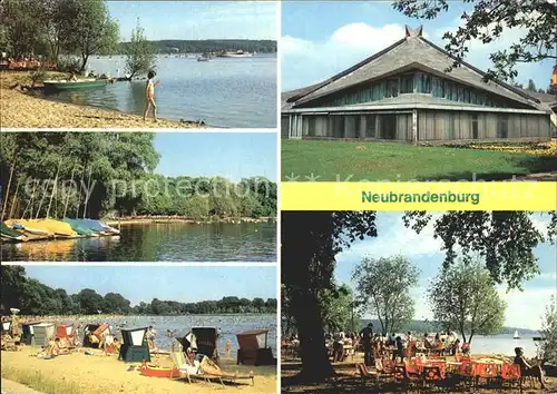 Neubrandenburg Tollensee Bootshafen Freibad Badehaus Kulturpark Kat. Neubrandenburg