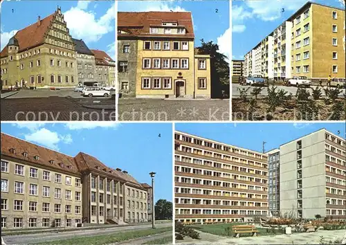 Freiberg Sachsen Stadt und Bergbaumuseum Koernerhaus Bergakademie Kat. Freiberg