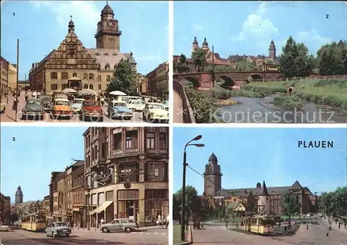 Plauen Vogtland Altmarkt Bahnhofstrasse Otto Grotewohl Platz Kat. Plauen