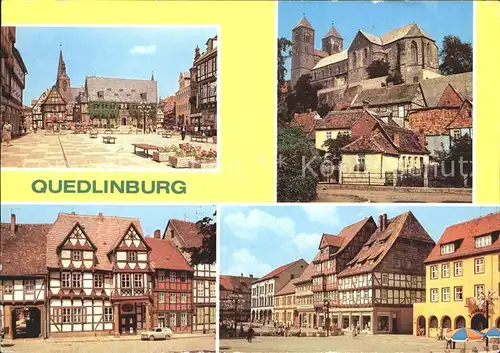 Quedlinburg Rathaus Dom Klopstockhaus Am Markt Kat. Quedlinburg