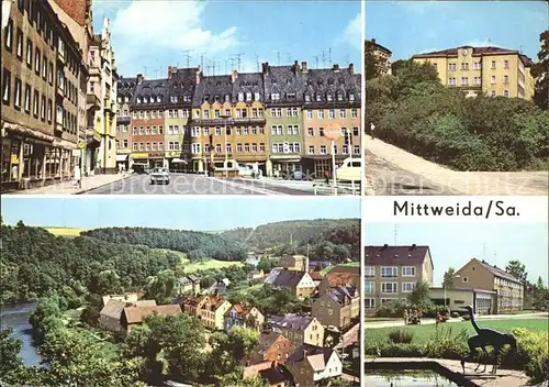 Mittweida Ingenieurschule Markt Neubauden am Bahnhofsvorplatz Kat. Mittweida