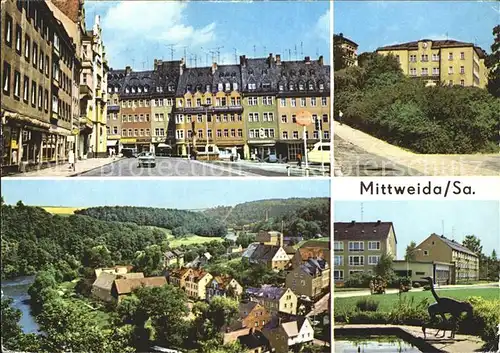 Mittweida Markt Ingenieurschule Ortsteil Neudoerfchen Bahnhofsvorplatz Kat. Mittweida