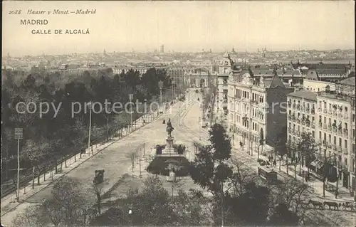 Madrid Spain Calle de Alcala Kat. Madrid