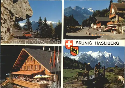 Bruenig BE Passtrasse Kulm Hasliberg Wetterhorn Kat. Bruenig