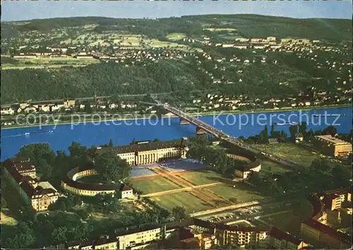 Koblenz Rhein Schloss Fliegeraufnahme Kat. Koblenz