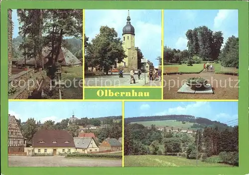 Olbernhau Erzgebirge Technischen Denkmal Saigerhuette Gruental Ernst Thaelmann Platz mit Denkmal Kat. Olbernhau