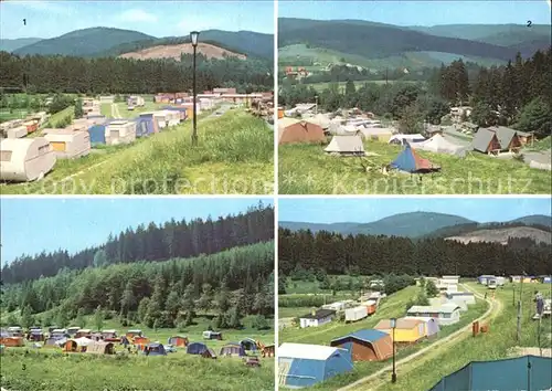 Suhl Thueringer Wald Campingplaetze Breitenbach Erlau Manebach Kat. Suhl