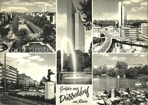 Duesseldorf Koenigsallee Hofgarten Hochstrasse Berliner Allee Kat. Duesseldorf