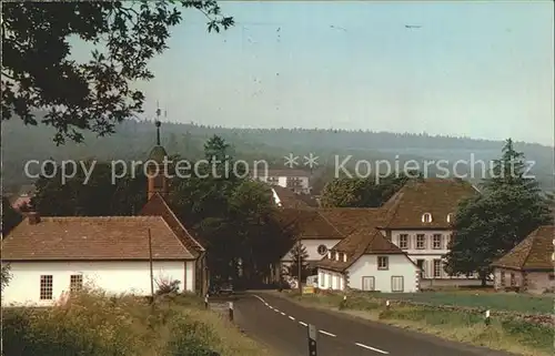 Neuhaus Solling Teilansicht Kirche Kat. Holzminden