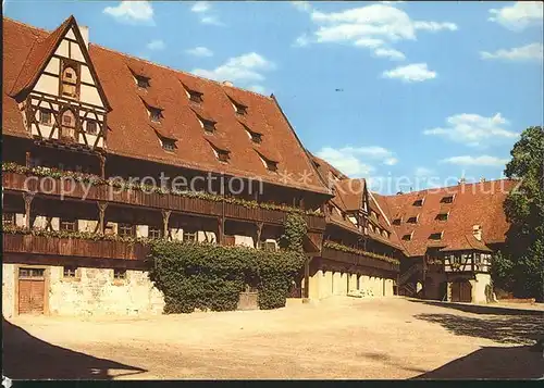 Bamberg Alte Hofhaltung Innenhof Kat. Bamberg