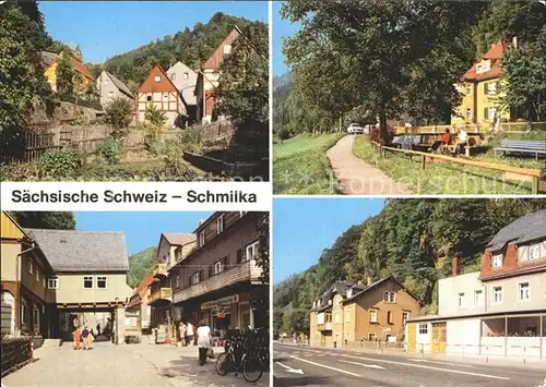 Schmilka Orts und Teilansichten Kat. Bad Schandau