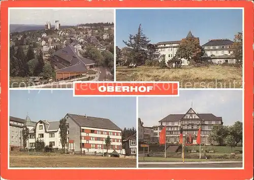 Oberhof Thueringen Interhotel Panorama FDGB Erholungsheim Glueckauf FDJ Erholungsheim Katja Niederkirchner Hotel Ernst Thaelmann Kat. Oberhof Thueringen