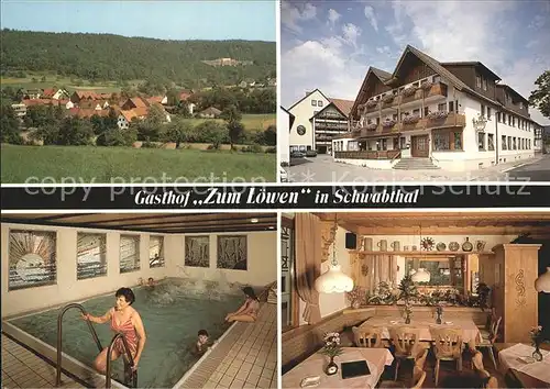 Staffelstein Schwabthal Gasthof Zum L?wen Schwimmbad Gastraum Kat. Bad Staffelstein