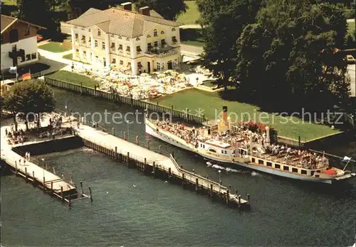 Prien Chiemsee Cafe Luitpold See Schiffsanlegestelle Kat. Prien a.Chiemsee