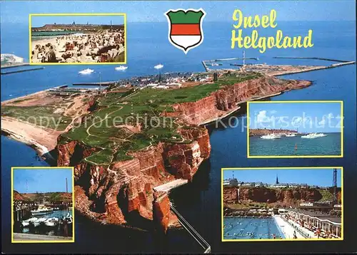 Helgoland Nordseebad Schiffe Strand / Helgoland /Pinneberg LKR