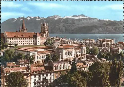 Lausanne VD Hochschule Kathedrale Alpen Kat. Lausanne