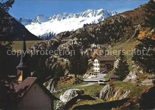 Goeschenen Alp Uri Kapelle Gwueest Staudamm Dammastock Kat. Goeschenen