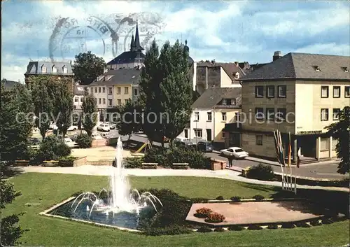 Bitburg Neue Anlage Marktplatz Springbrunnen Kat. Bitburg