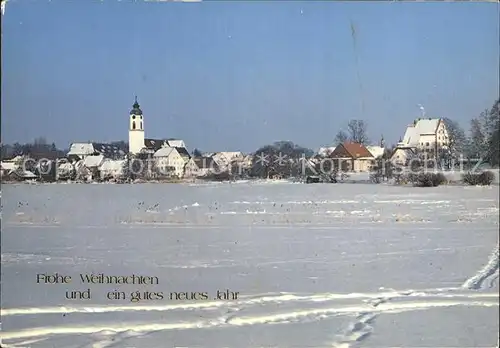 Kisslegg Ortsansicht Winterlandschaft Neujahrsgruesse Kat. Kisslegg