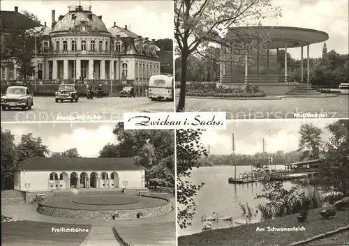 Zwickau Sachsen Moka Milch Bar Freilichtbuehne Am Schwanenteich Musiktempel Kat. Zwickau