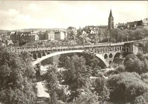 Plauen Vogtland Friedrich Ebert Bruecke Kat. Plauen