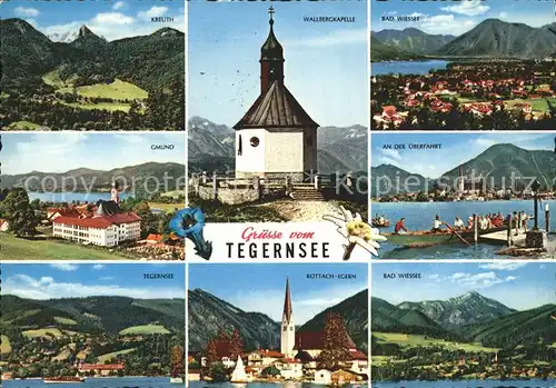 Tegernsee Bad Wiessee Gmund Kreuth Kat. Tegernsee